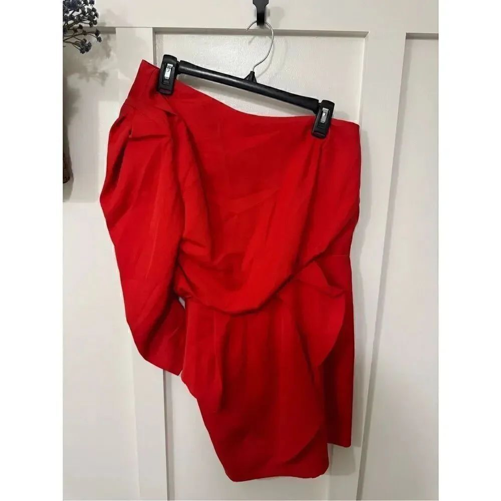 DO+BE Red One-Shoulder Dress